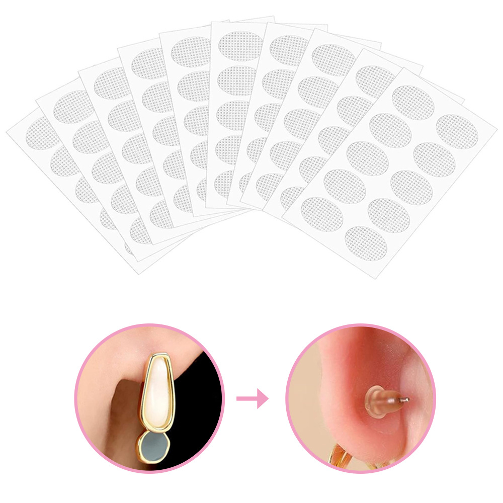 Support Transparent Invisible Earlobe Protection Sticker Female Ear Holes Anti-Expansion Sticker Breathable Ear Lug Protection Sticker
