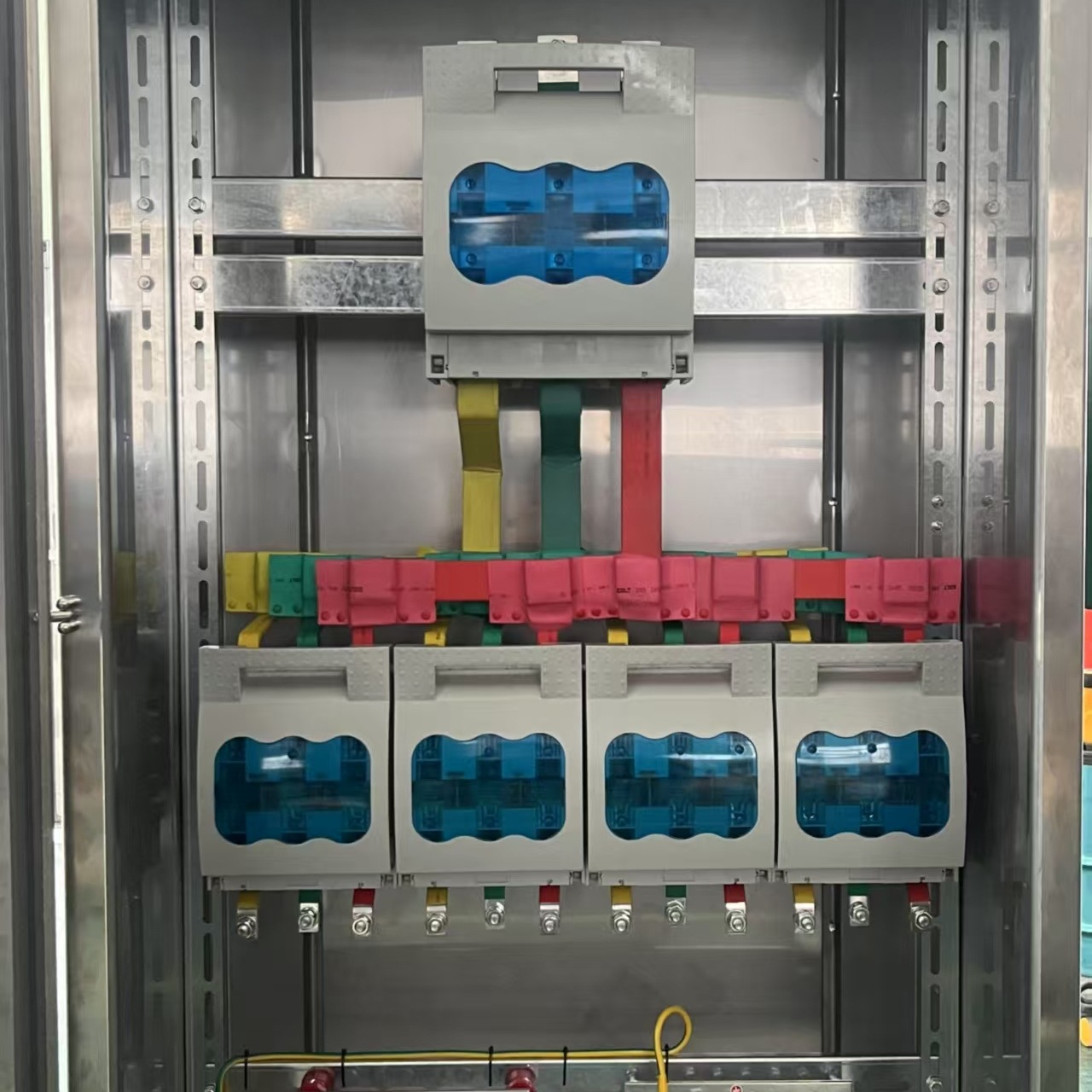 Smc Fiberglass Low-Voltage Control Complete Distribution Box Floor-Standing Cable Branch Box Dual Power Switch Wall-Mounted Box