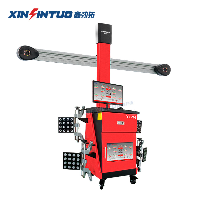 Jin Tuo car 3D four-wheel aligner factory direct machine Xizang big shear four-column lift the whole shop
