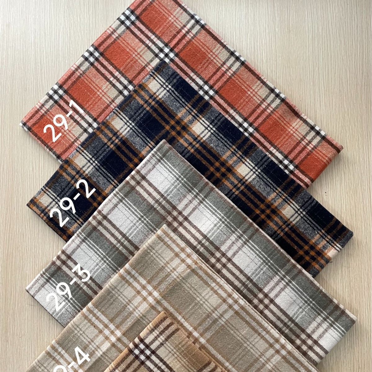 7 260g carded TC polyester cotton flannel sanding yarn-dyed plaid wool-like shirt plaid pants