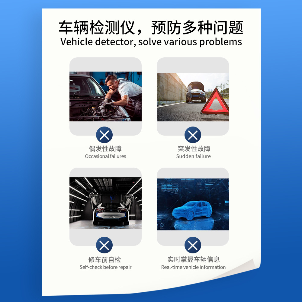 Obd Apple Android Dual-Mode Bluetooth 5.1Bluetooth Obd Car Detector Elm327 Ymobd