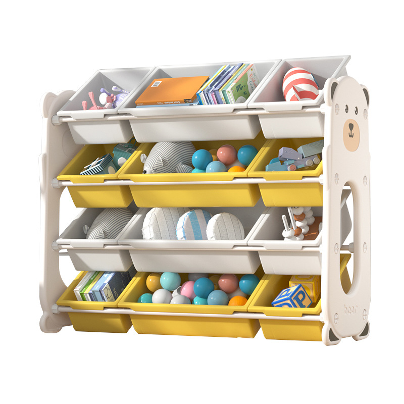 Children's Toy Storage Rack Kindergarten Baby Picture Book Rack Bookshelf Finishing Box Multi-layer Storage Shelf Locker