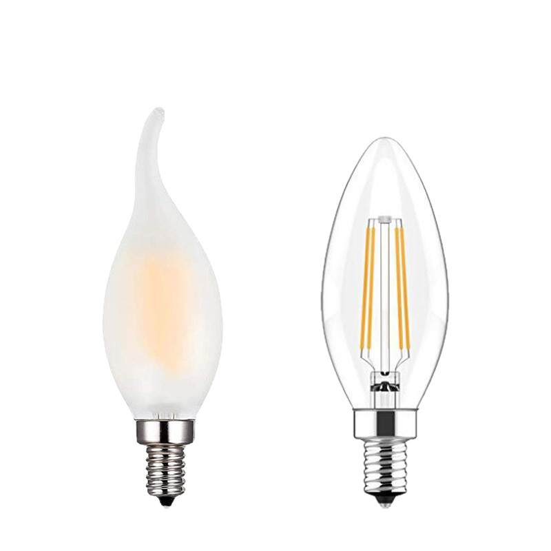 Frosted American Standard E12 110V Filament Bulb Led Tungsten Lamp C35 Led Filament Lamp Led Candle Lamp