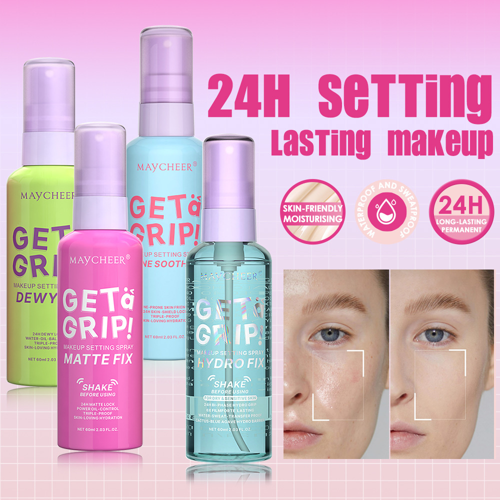 Maycheer Makeup Setting Spray Matte Matte Water Light Oil Control Non-Fading Non-Tight Waterproof Long-Lasting Cross-Border Export