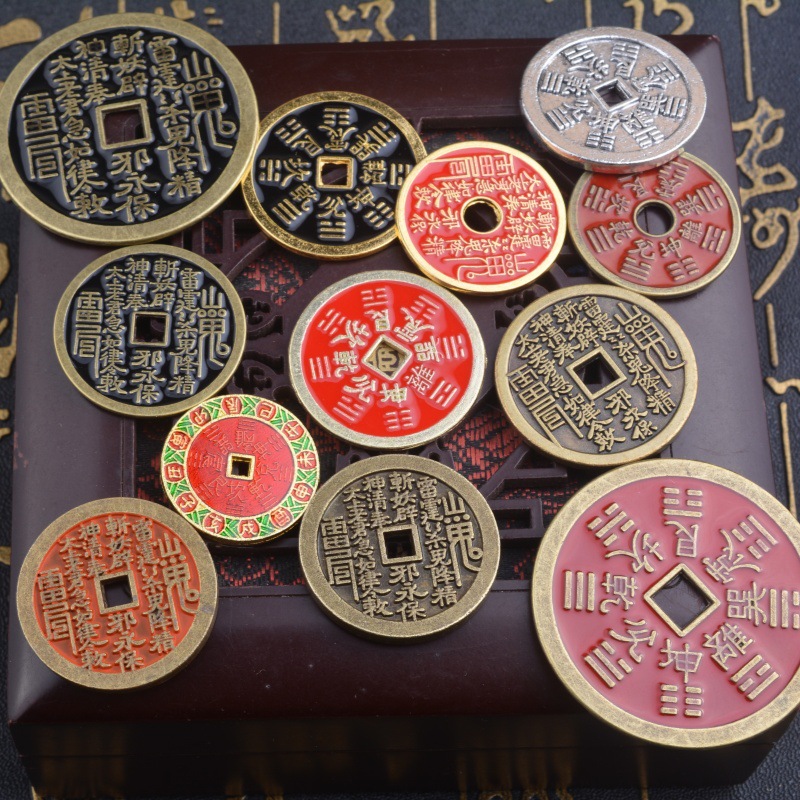 Ретро сплав горный призрак антикварные монеты подвесные украшения