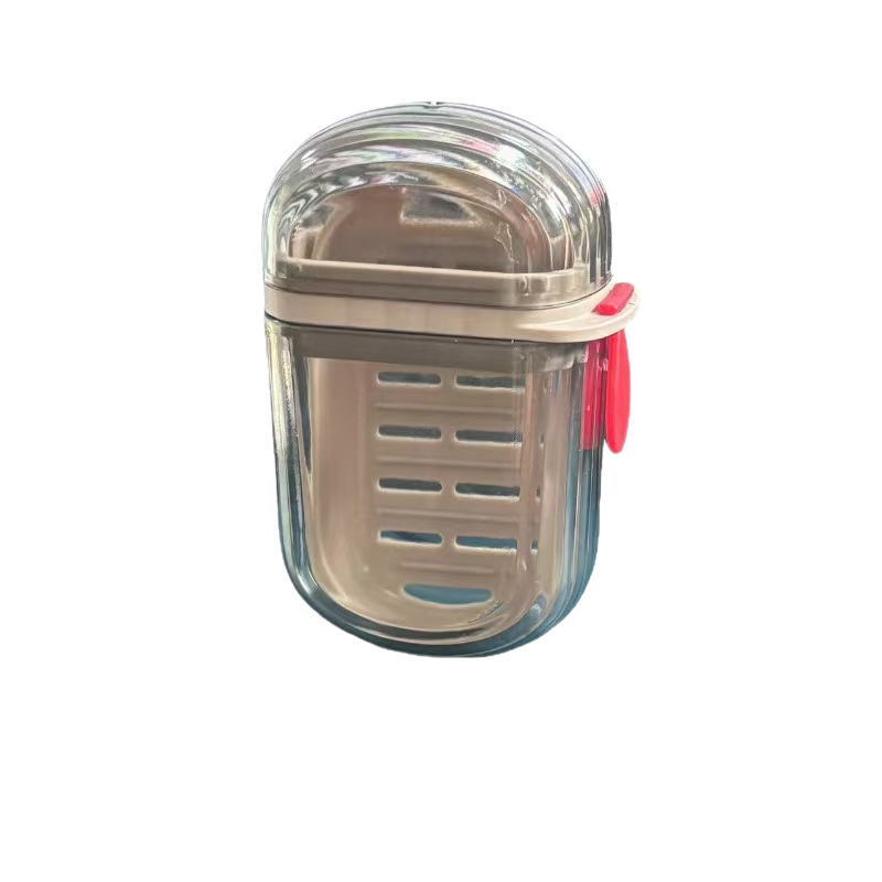 Soap Box Travel Portable Soap Box High-End Light Luxury Sealed Drain with Lid Mini Household Soap Storage Box