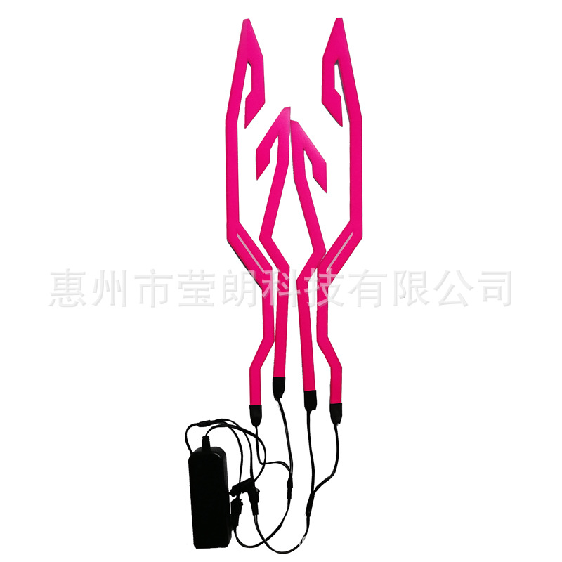 Motorcycle riding helmet cold light strip decoration self-adhesive light emitting light car led atmosphere light emitting light strip