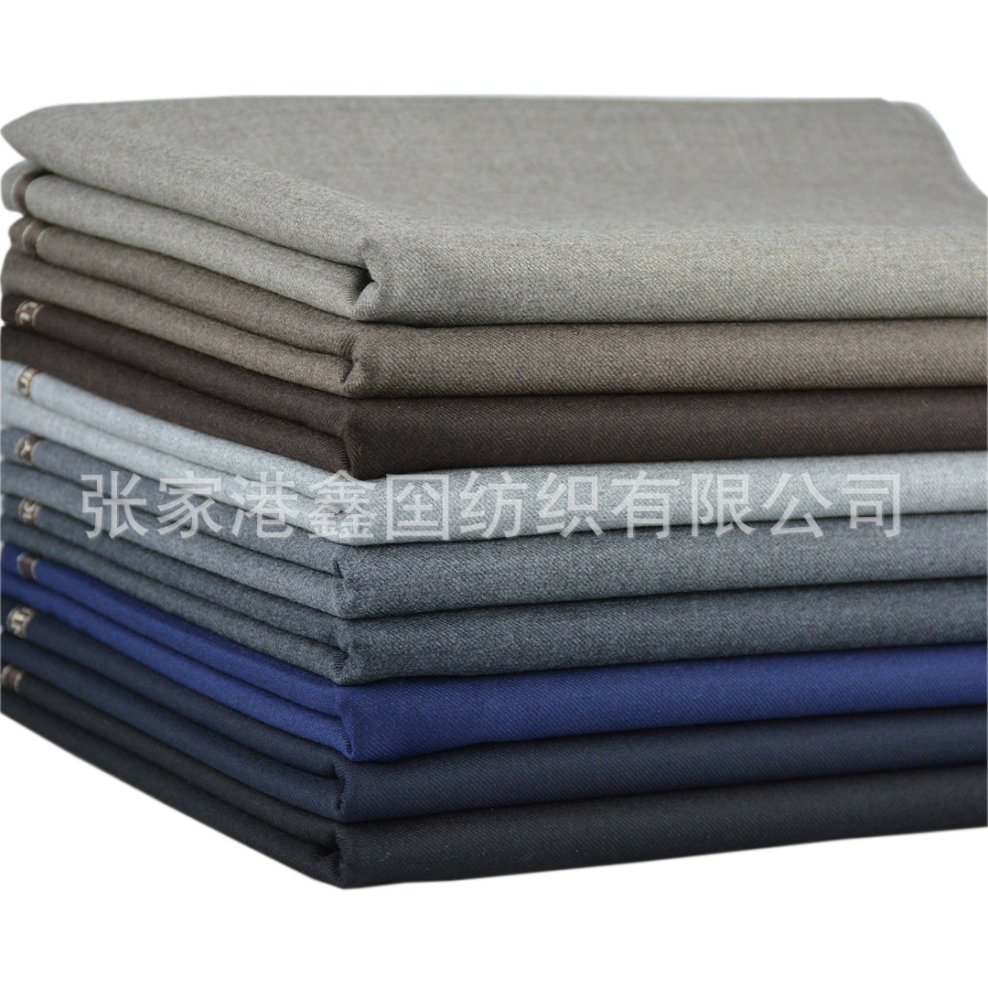 Worsted 50 wool serge fabric micro suede suitable for men's and women's casual suit fashion