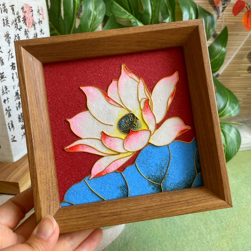 Parent-Child Handmade Filigree Enamel DIY Material Package Team Building Activities Cloisonné Hand Gift Photo Frame Table Setting Gift