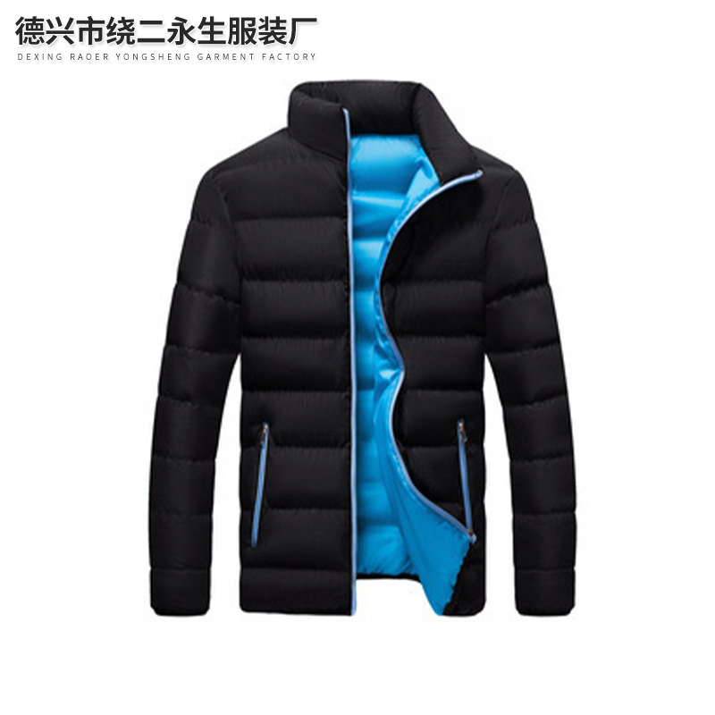 AliExpress Amazon зимняя утолщенная спортивная хлопковая одежда мужской вертикальный воротник кардиган уличная хлопковая куртка повседневная куртка утепленная для мужчин