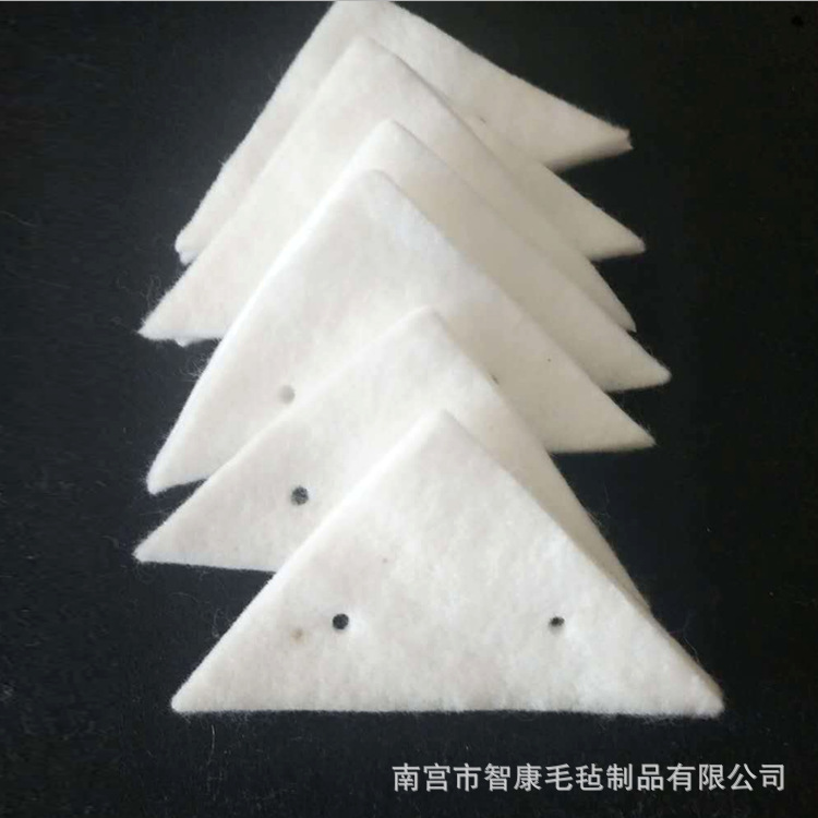 Wholesale Glass Cleaning Wipes Double-Sided Glass Cleaning Tool Accessories Felt Cotton Pads Triangular Shaped Special-Shaped Absorbent Cotton Pads