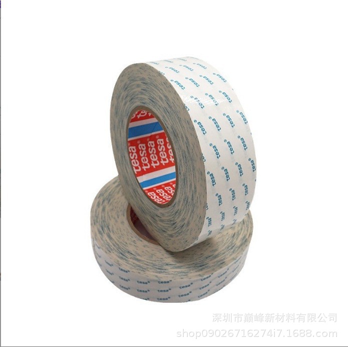 Tesa Tesa60999 Transparent Non-Woven Double-Sided Tape Highly Permeable Felt Laminated Fixed Easy to Cut