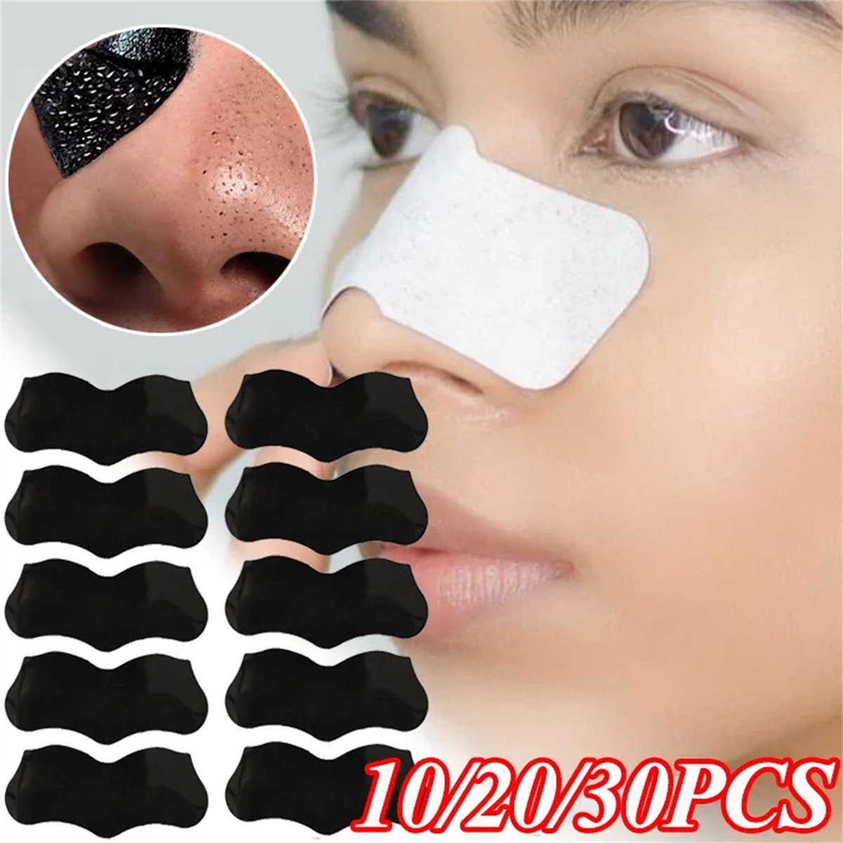 A Large Number of Spot Bamboo Charcoal Blackhead Removal Nose Patch to Shrink Pores and Remove Acne t Zone Blackhead Removal Nose Patch Pig Nose Patch Factory