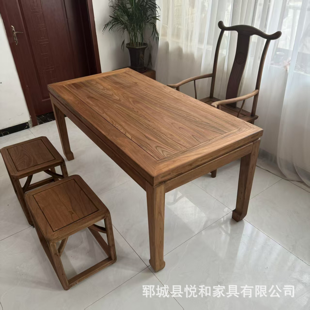 Чайный стол из старого вяза винтажный бревенчатый чайный стол домашний китайский стиль стол в форме подковы офисный чайный стол прямоугольный стол