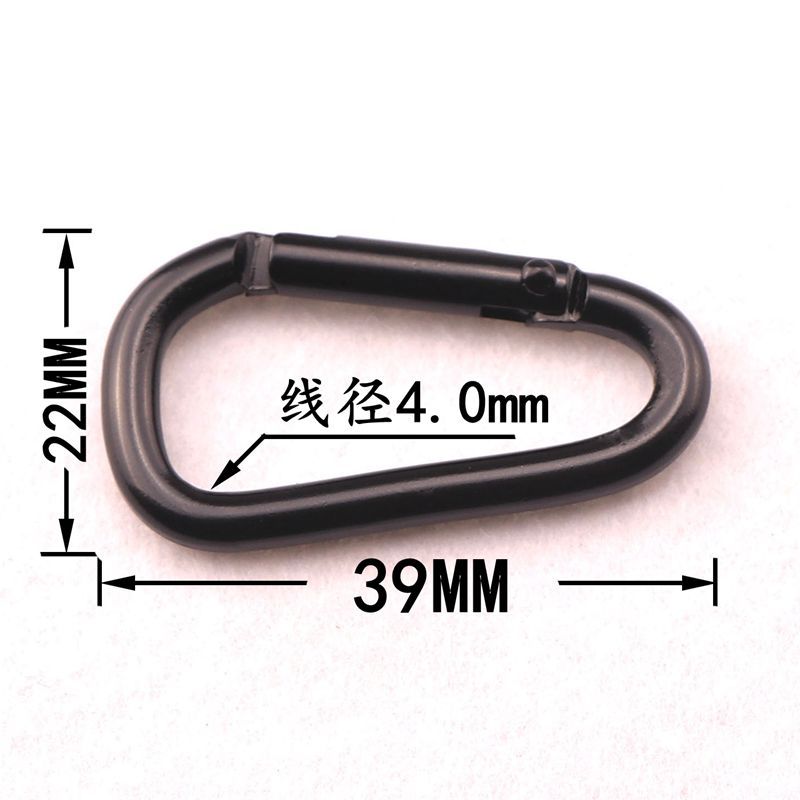 Manufacturer Supplies No. 4 D-Shaped Electrophoresis Colorful Aluminum Alloy Multifunctional Carabiner Bluetooth Headset DIY Jewelry Hanging Buckle