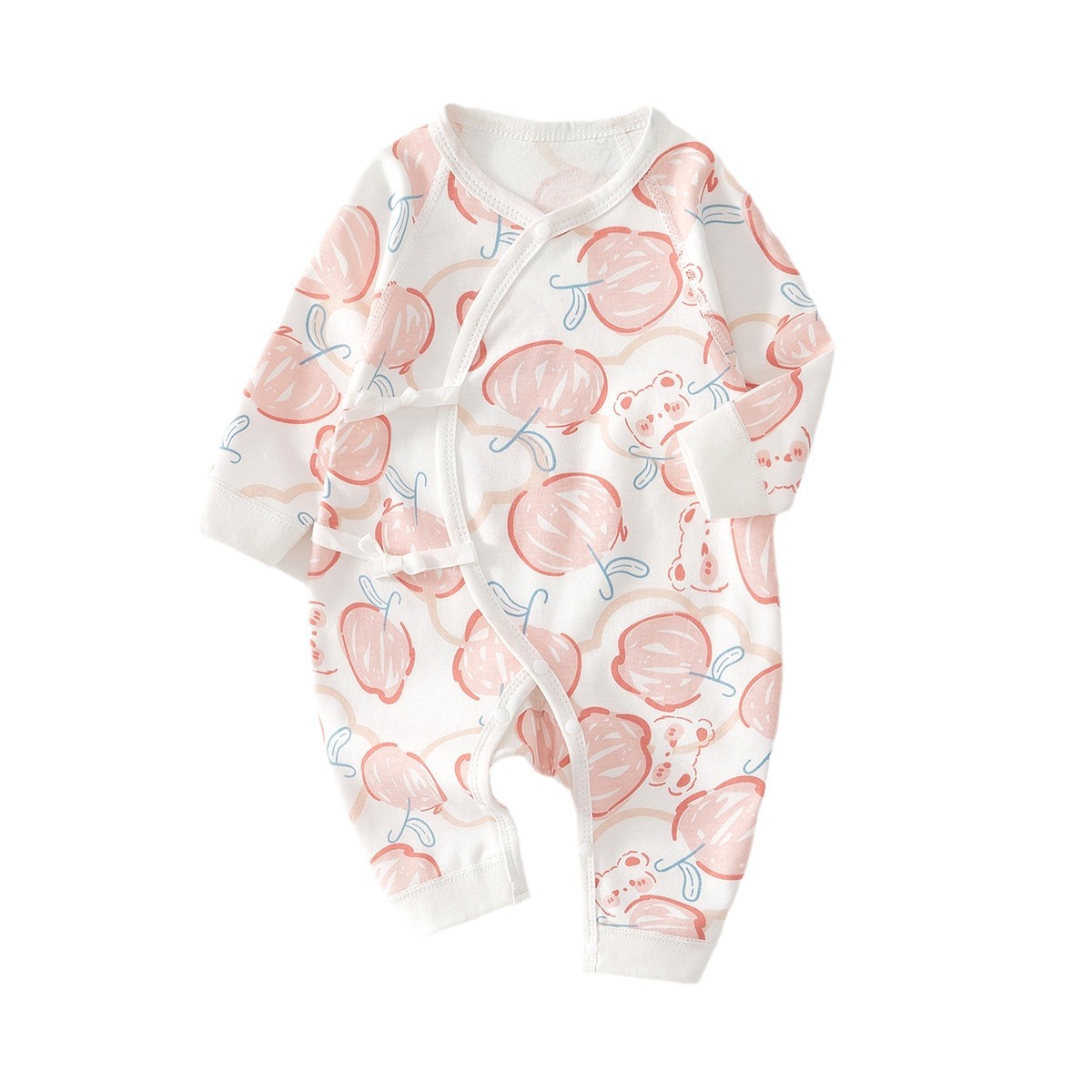 Newborn Baby Butterfly Clothes Spring and Autumn Seasons Pure Cotton Boneless Monk Clothes 0-March 6 Newborn Baby Girl Clothes