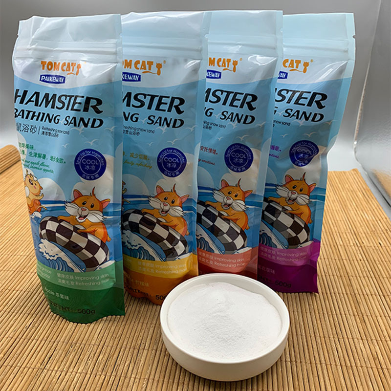 Песок для ванн для хомяков, дезодорирующий, многофункциональный, 500г упаковка