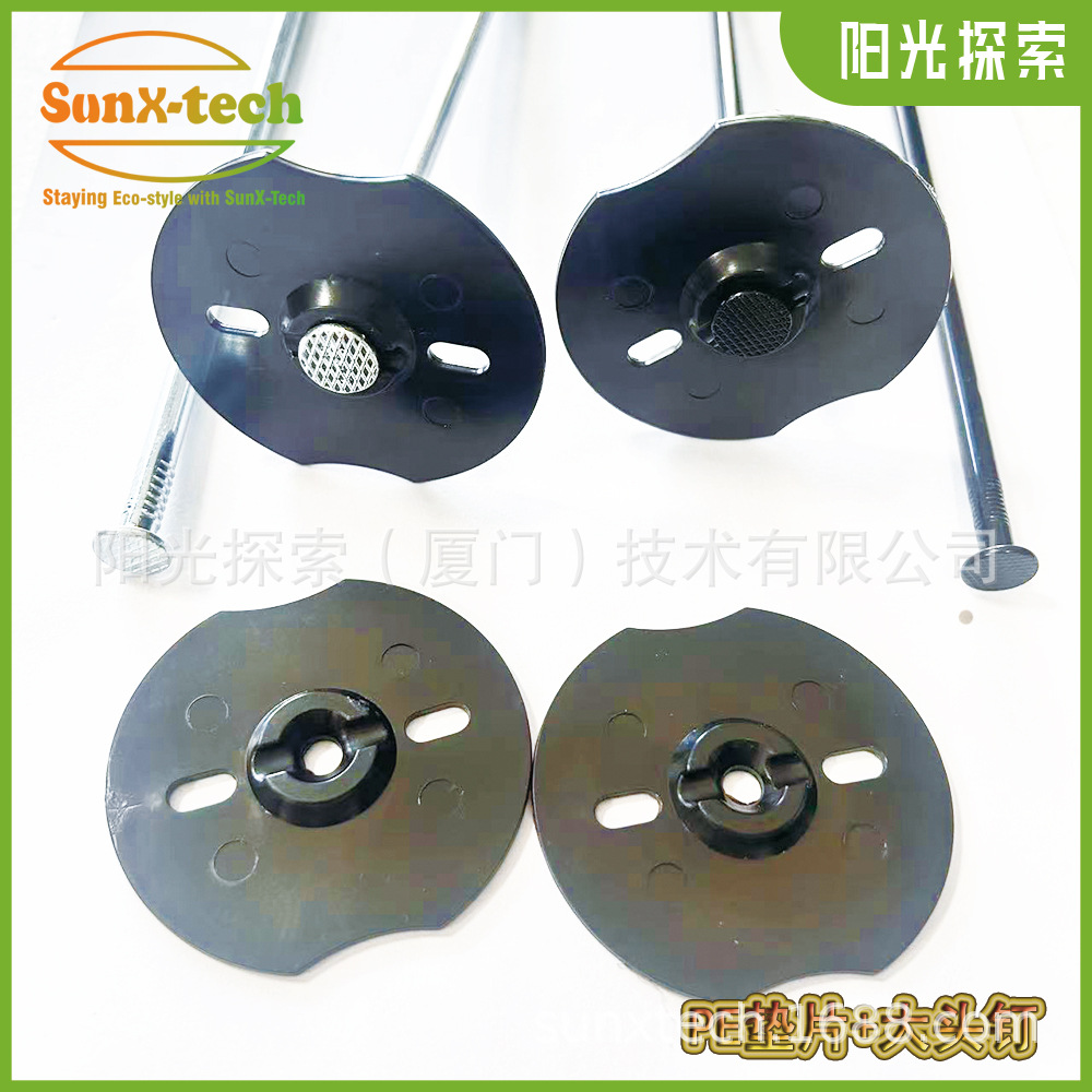 Black Galvanized Iron Tack PE Gasket Gardening Lawn Gasket suit Optional Factory Direct Sales Large Price Excellent