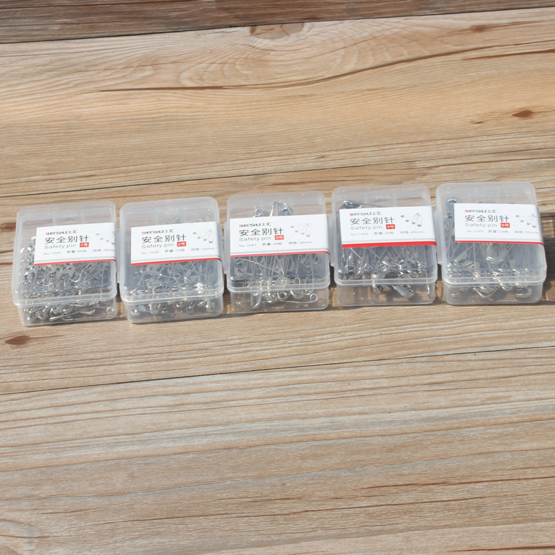 Shanghui boxed safety pin 1045 multi-specification pin children's safety insurance wedding photo studio brooch stainless steel