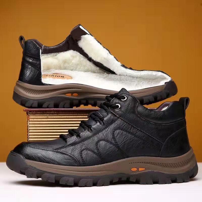 Cross-border foreign trade plus size men's shoes 2025 new British casual shoes men's non-slip outdoor mountaineering men's shoes