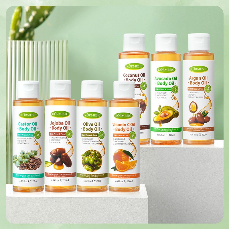 Full English Body Massage Oil, the Same Product as on Amazon, Moisturizes and Nourishes the Skin Kormesic Massage Oil