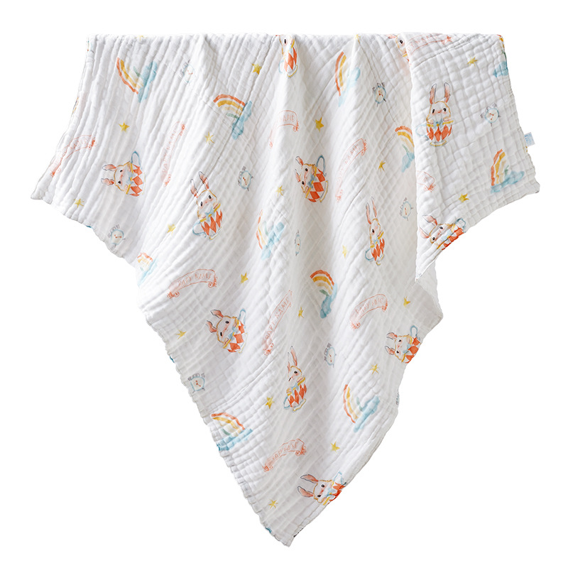 October Crystalline Baby Gauze Bath Towel Newborn Super Soft Cotton Bath Special for Newborn Baby Big Towel Quick Drying