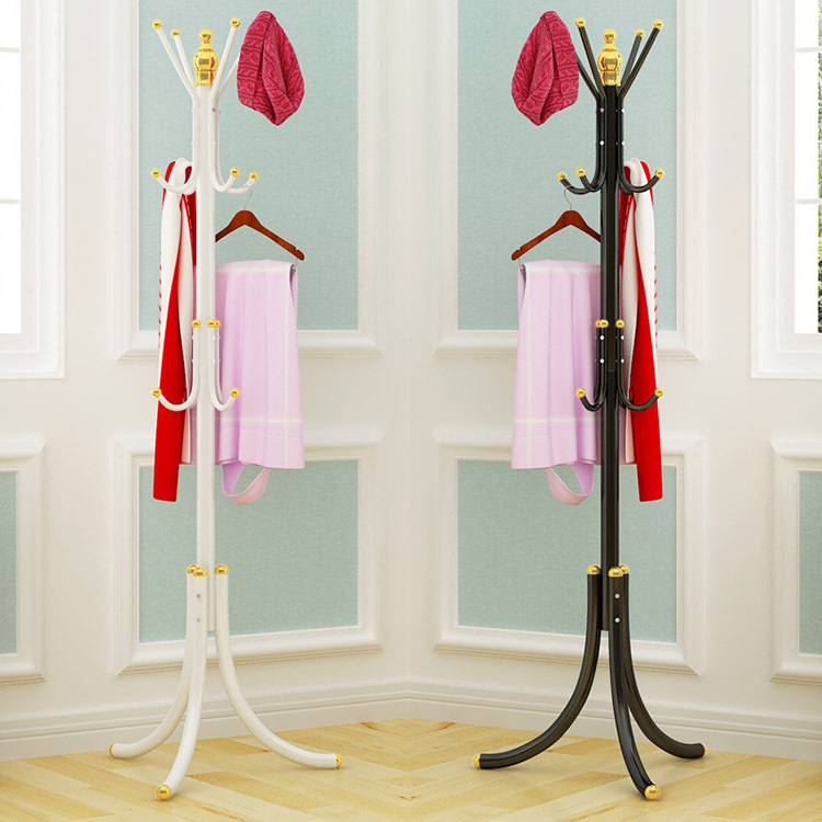 Wrought Iron Coat Rack Multi-functional Color Fashion Hanger Creative Clothes Rack Bedroom Home Simple Modern