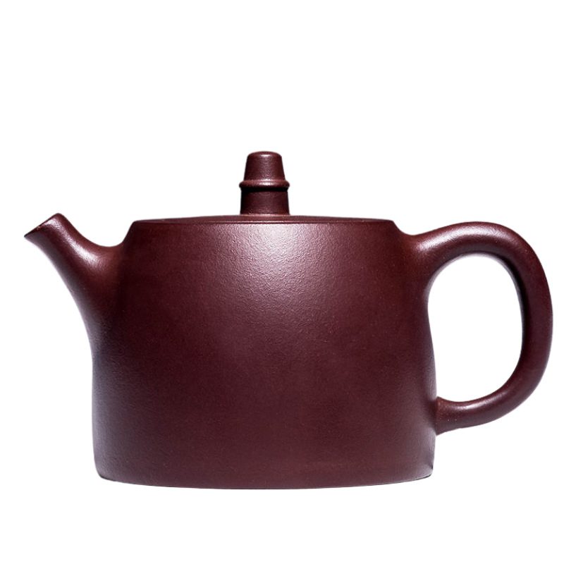 Authentic Yixing Purple Clay Pot Raw Ore Old Purple Mud Large Capacity Purple Mud Handuo Kung Fu Teapot Household Teapot Tea Set
