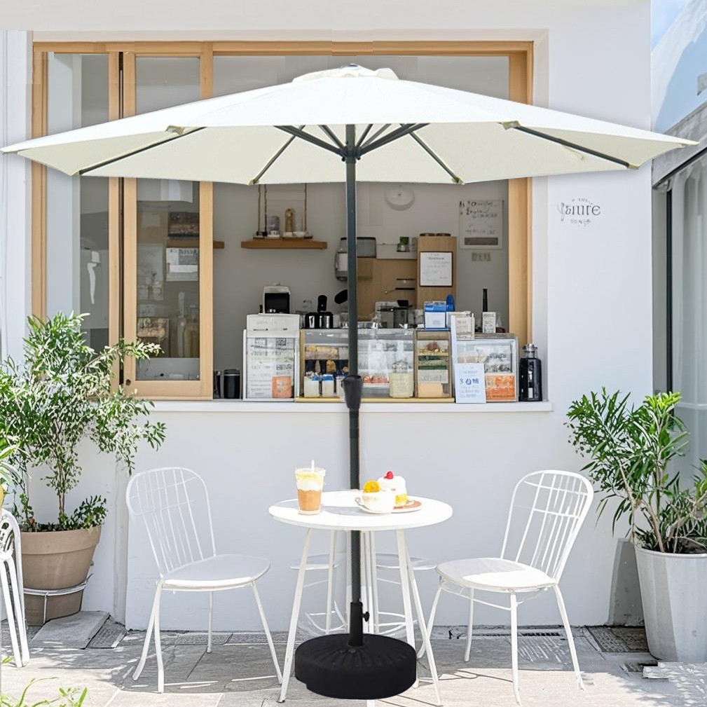 Outdoor Parasol Courtyard Villa Sun Protection Camping Leisure Balcony Cafe Stall Center Column Umbrella Sun Umbrella Wholesale