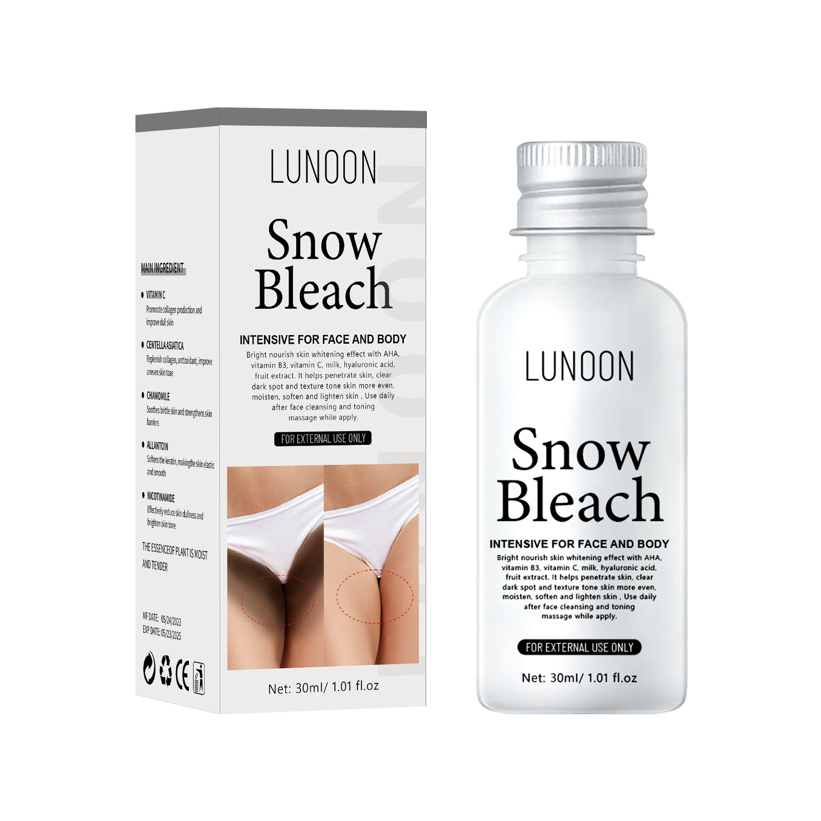 LUNOON Cream Private Cream Brightening Underarm Thigh Inner Skin Brightening Anti-Black Cream Brightening White Cream Cross-border