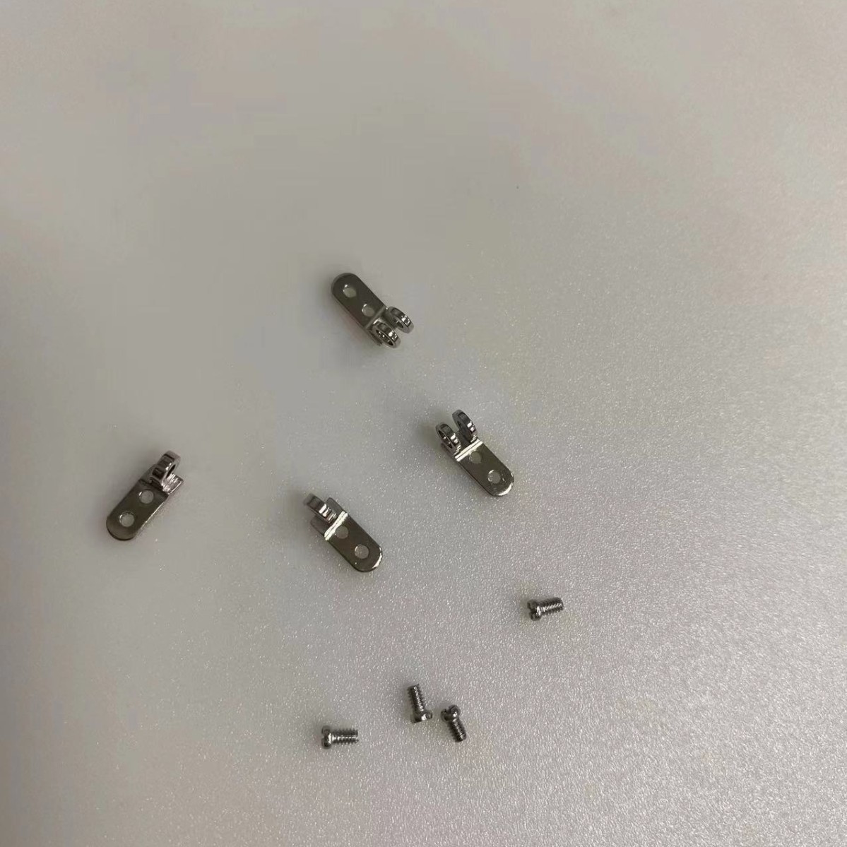 Glasses accessories hinge 2+1 nickel white copper material suitable for all kinds of plate frame front frame and mirror leg joint production