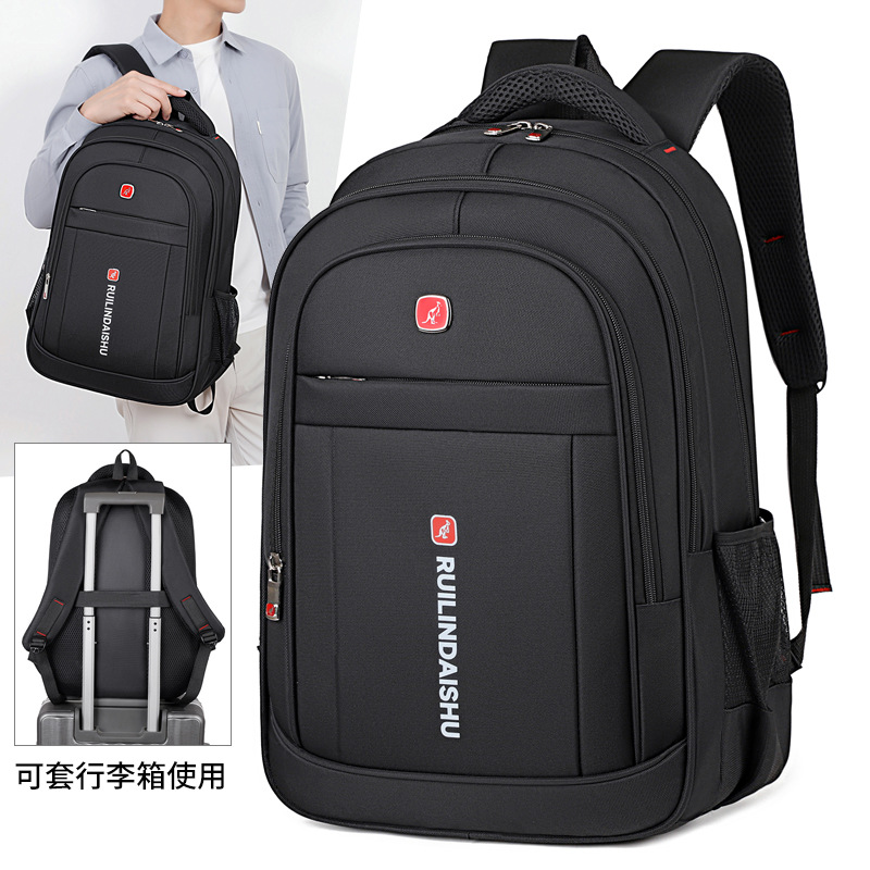 Wholesale Business Computer Bag, Men's Bag, Casual Backpack, Large Capacity Sports Outdoor Travel Bag, Printed Logo School Bag