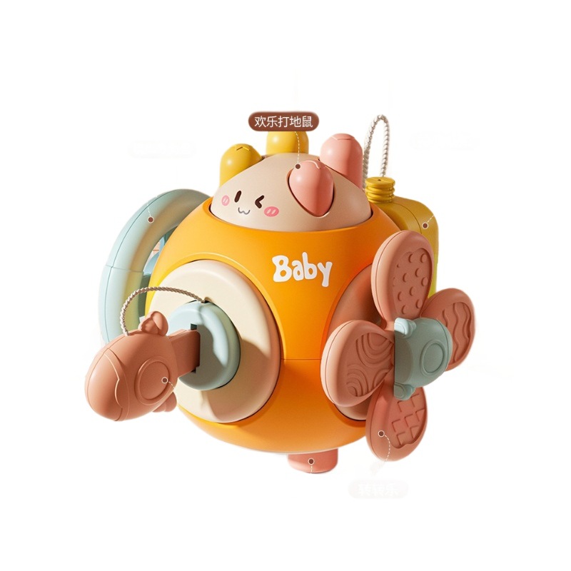 Baby Busy Ball Baby Toy 0-1 Year Old 3 Toddler Finger Ball Hexahedron House Puzzle Early Education Switch Button