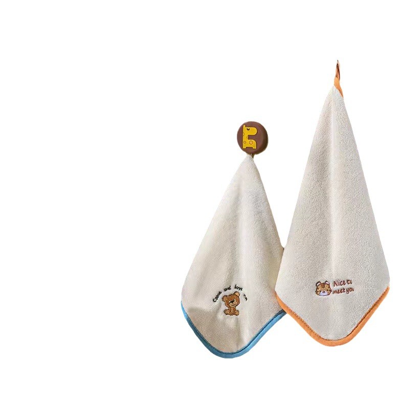 Wholesale baby household face towel newborn children face washing super soft small square towel handkerchief baby bath saliva towel