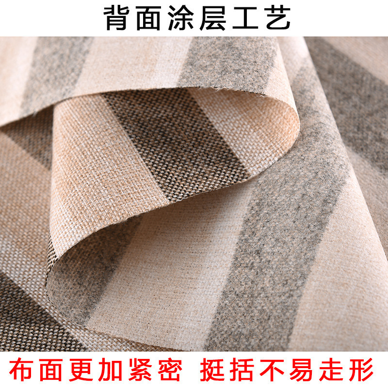 Plain Burlap Fabric Handbag Fabric Wholesale Polyester Pillow Cushion Car Cover Fabric Linen Sofa Fabric