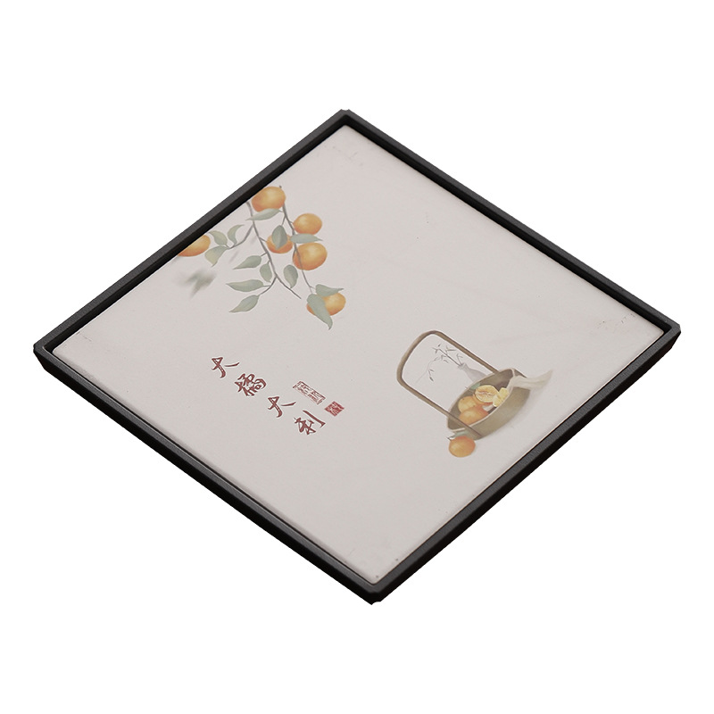 Chinese style suction kettle square dry tea table quick-drying small tea tray coaster tea tray kung fu tea set tea tray