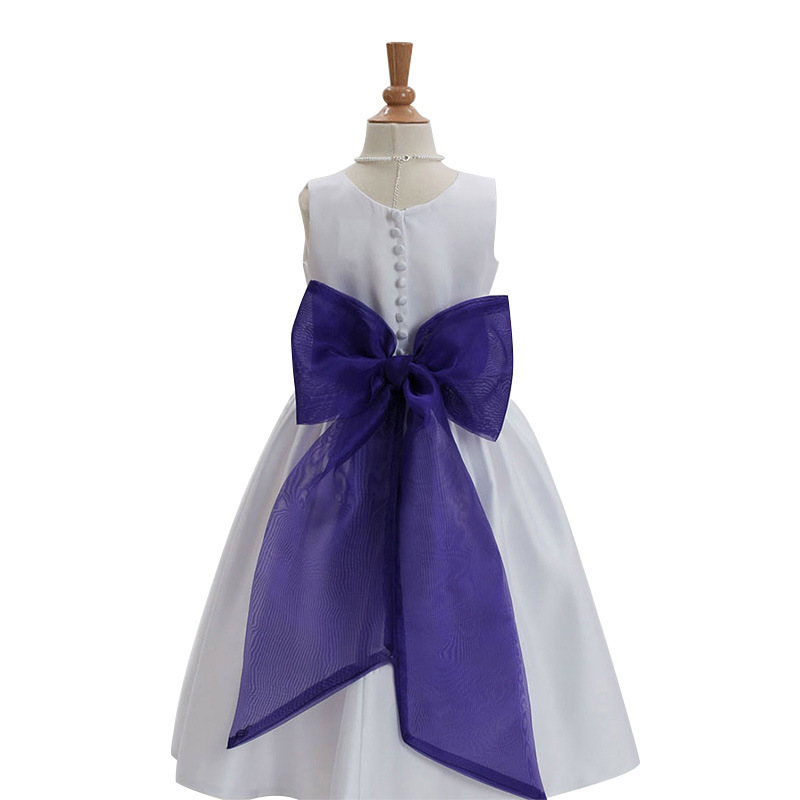 European and American Export Clothing Back Decoration Bow Mesh Women's Dress Performance Clothing Decoration Cosplay Kidsren's Performance Clothing