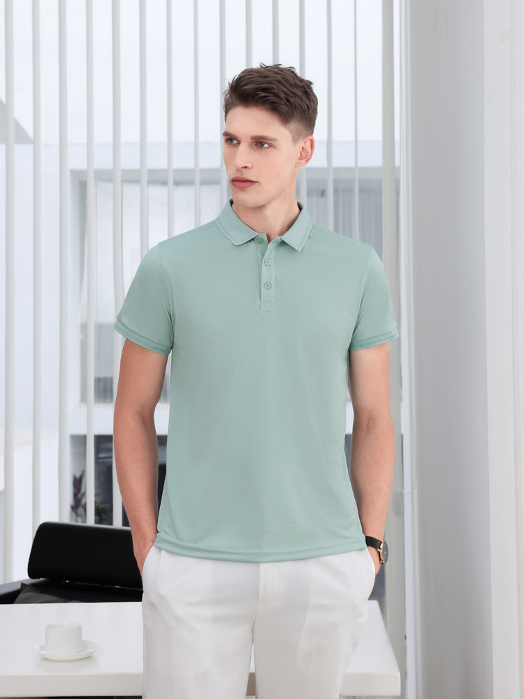 SinG-Gil 600 short-sleeved polo shirt lapel summer work clothing T-shirt work clothes logo figure