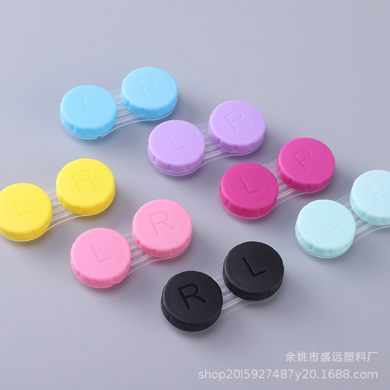 Оптовая продажа контейнеров для контактных линз, двойная коробка, многоцветная пластиковая коробка из PP материала