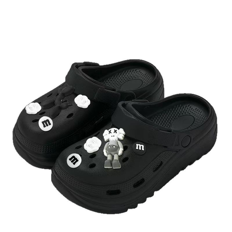 New Cartoon Slippers Women's Outwear Toe Cave Shoes Home Non-slip Student Nurse Couple Beach Slippers