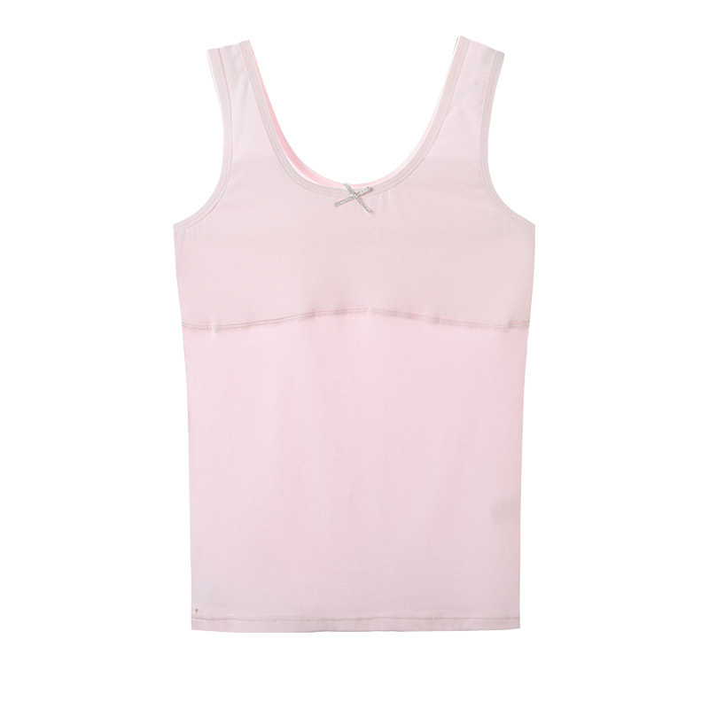 Girls' underwear development period 10-14 years old girl bra cotton children's underwear 6-12 years old vest anti-bump