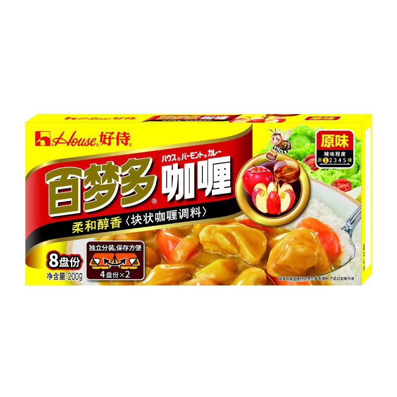 Haoshi Baimengduo Curry Block Original Spicy Flavor Spicy Japanese Food Curry Rice Curry Crab Curry Chicken Seasoning