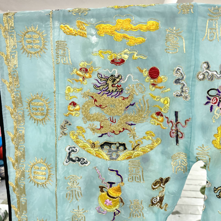 Taoist Clothes with Sleeves Five Cranes Taoist Summer Light Yarn Material Drop Clothes Taoist Robe High Skill Coat Multi-color Optional