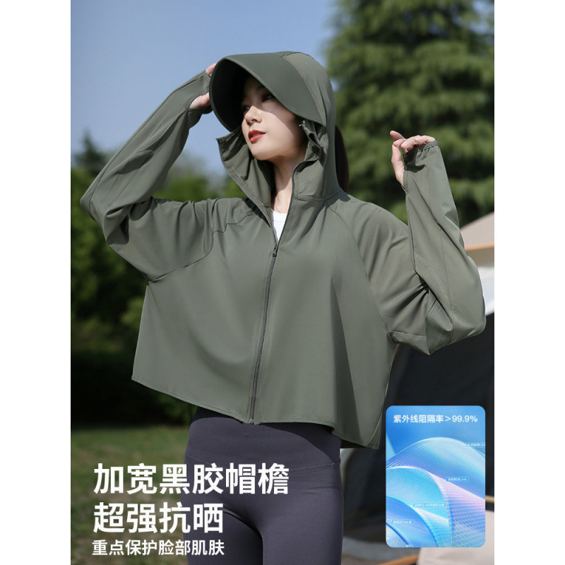 2025 New [Vinyl Brim Style] Women's Sun Protection Clothing Summer Fashionable Breathable Anti-Uv Outdoor Sun Protection Clothing