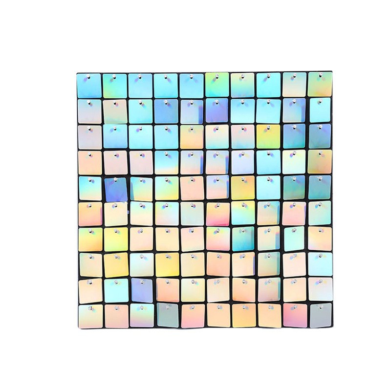 Advertising Pneumatic Cladding Self-Locking Square Pneumatic Shiny Sequin Background Wall Decorative Aluminum Cladding
