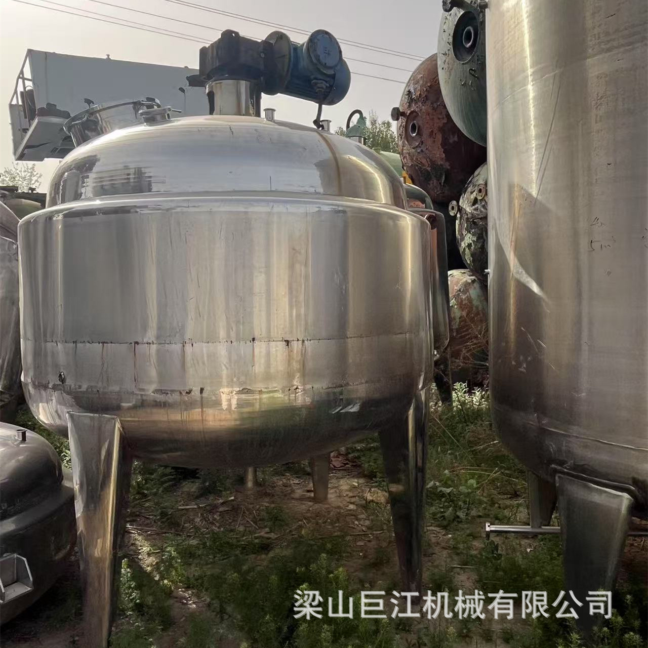 Sell Used Stainless Steel Crystallization Tank Multi-Cubic Crystallization Tank Chemical Plant Pharmaceutical Plant Food Plant Equipment