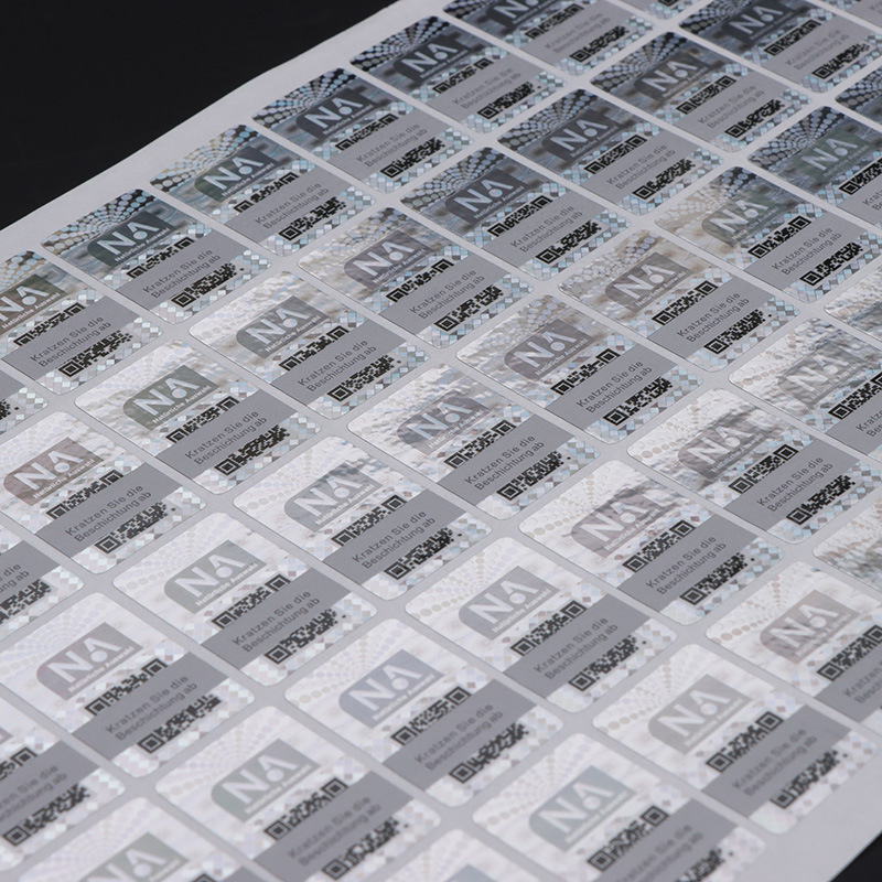 Laser Anti-Counterfeiting Label Holographic Laser Qr Code Anti-Counterfeiting Label Manufacturer Sells Cursive Laser
