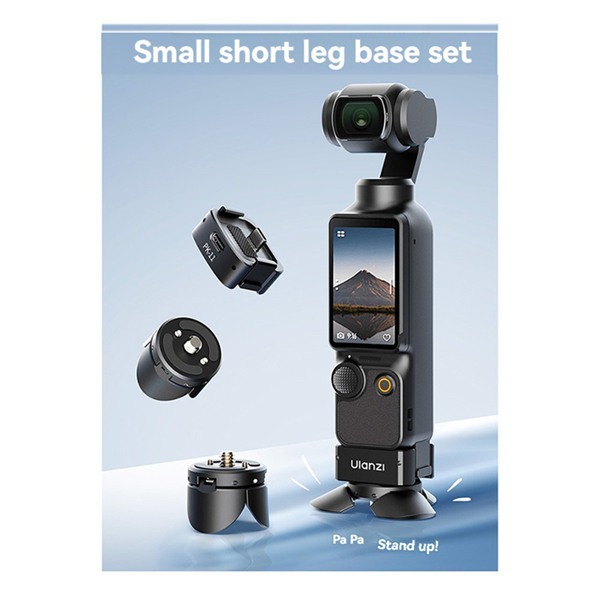 Ulanzi Pk08+Pk11 Short Leg Base Set for Pocket3 Automatic Opening