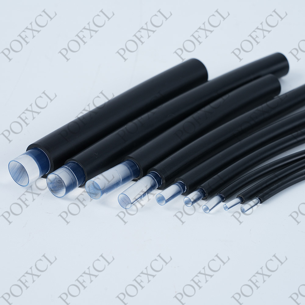 Пластиковый оптоволоконный светильник, черный кожаный корпус, внешний диаметр 5.0 мм, пластиковый оптоволоконный светильник для подземного освещения