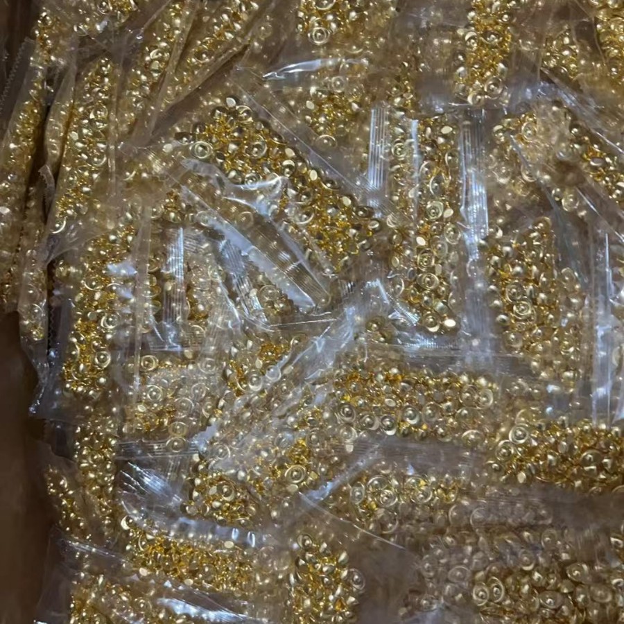 Mini Alloy Imitation Gold Ingot Cornucopia Rice Jar Filler Creative Decoration Gift Ornaments Sand Gold Plastic